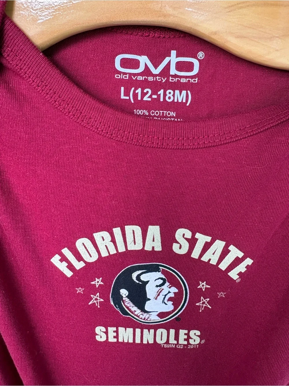 Florida State Seminoles Maroon infant one piece ready for game day